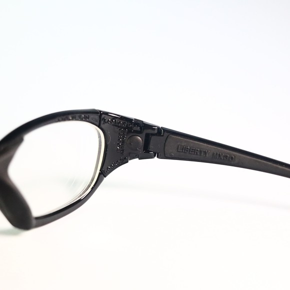 REC SPECS Liberty Sport MX30 55-20 130 shinny black eyeglasses wrap around N11 - Picture 2 of 11